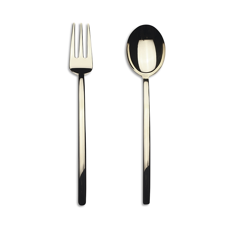 Mepra Due Champagne Serving Set In Gold