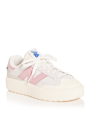 New Balance Gender Inclusive Ct302 Tennis Sneaker In Sea Salt/pink