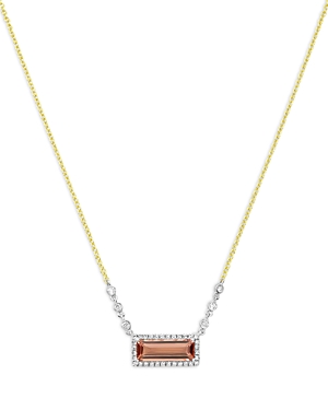 Meira T 14K White & Yellow Gold Tourmaline & Diamond Pendant Necklace, 18