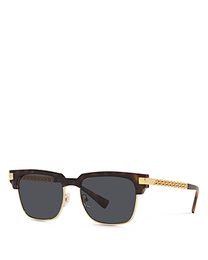 VERSACE SOLID SQUARE SUNGLASSES, 55MM
