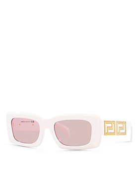Versace - Solid Rectangular Sunglasses, 54mm