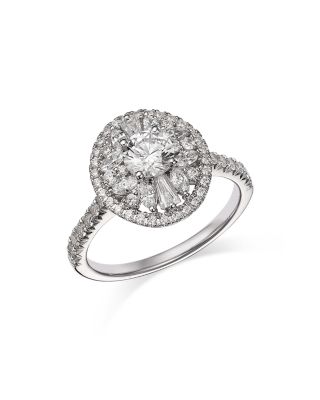 Bloomingdale's Fine Collection Diamond Round Cut Ring in 14K White Gold, 1.25 ct. t. w. - Exclusive