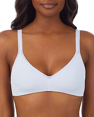 Shop On Gossamer Cabana Cotton Blend Stretch Bralette In Light Breeze