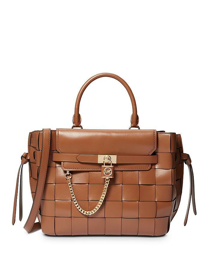 Buy Michael Kors Hamilton Small Leather Satchel - Brown At 70% Off