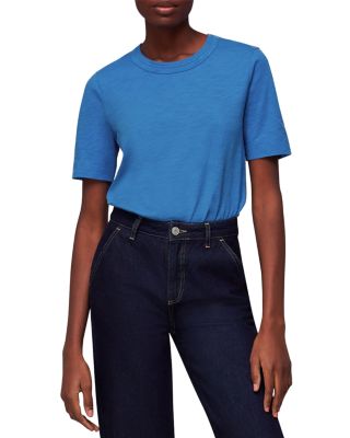 Whistles - Rosa Cotton Double Trim Tee
