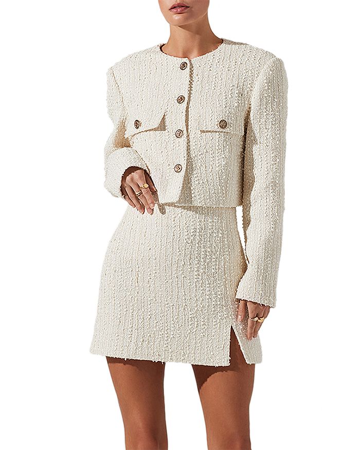 ASTR the Label Covina Boucle Jacket Bloomingdale s