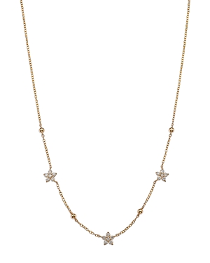 Bloomingdale's Diamond Starflower Station Necklace 14k Yellow Gold, 0.55 Ct. T.w. - 100% Exclusive