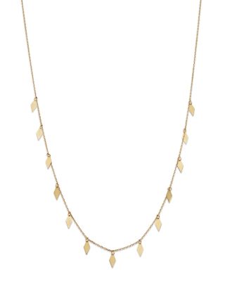 Moon & Meadow - 14K Yellow Gold Rhombus Necklace, 18"
