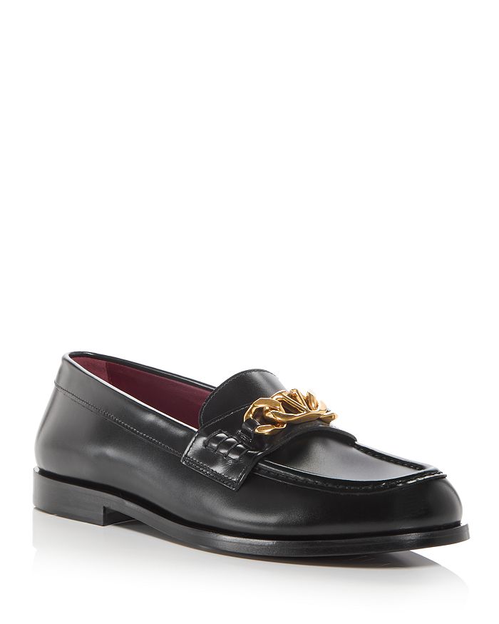 Valentino Garavani Men s Vlogo Chain Moc Toe Loafers Bloomingdale s