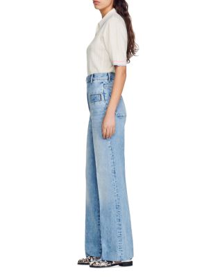 Oslo High Rise Wide Leg Jeans in Blue Jean