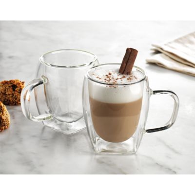 Contessa Double Walled Cappuccino Mug, Set of 2