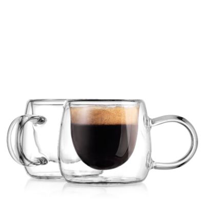 Godinger Alesia Double Walled Espresso Cup, Set of 2