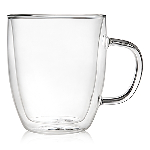 Godinger Double Walled Glass Coffee Mug In Clear