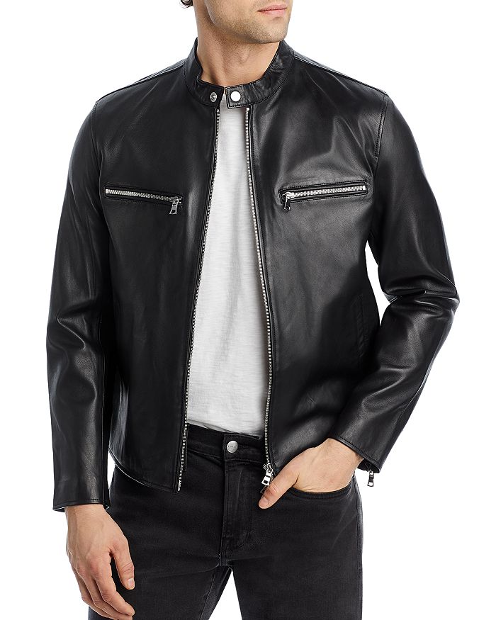 Theory Leather Biker Jacket | Bloomingdale's