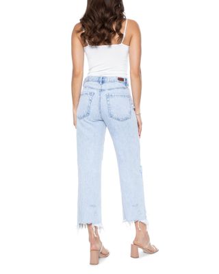 Nash Vegas 90 High Rise Cropped Wide Leg Jeans in Maui