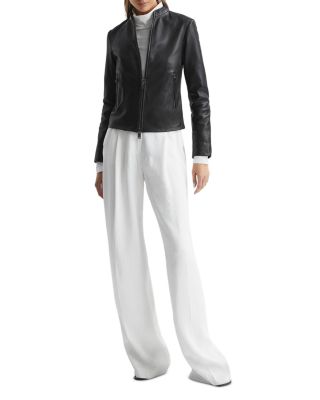 Allie Leather Biker Jacket