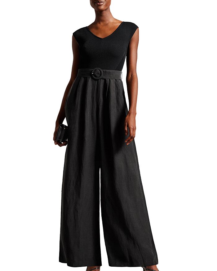Ted Baker - Tabbiaa Off-the-Shoulder Wide Leg Jumpsuit