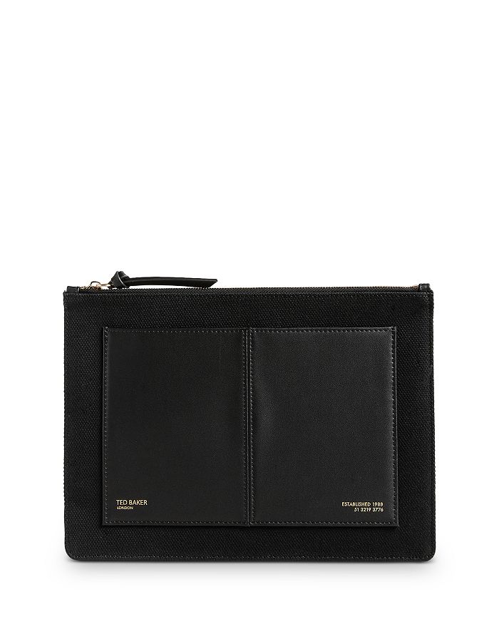 Ted Baker - Aksina Small Canvas and Leather Pouch