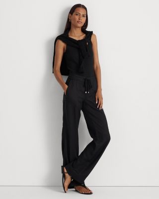 Linen Wide-Leg Pants, Regular & Petite
