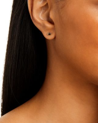 14K Yellow Gold Itty Bitty Symbols Football Single Stud Earring