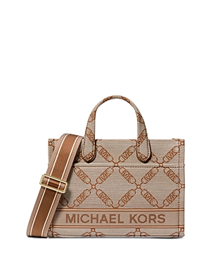 Michael Kors Michael Gigi Small East West Messenger Bag In Natural/luggage