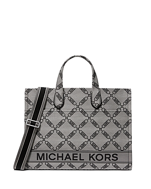 Women's Michael Kors Black Monogram Tote Shoulder Bag