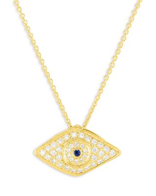 Rose Gold Evil Eye Necklace, Rose Gold Blue Evil Eye Necklace, Layering Necklace