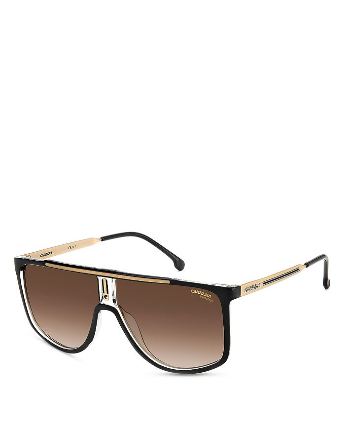 Carrera Flat Top Shield Sunglasses, 61mm | Bloomingdale's