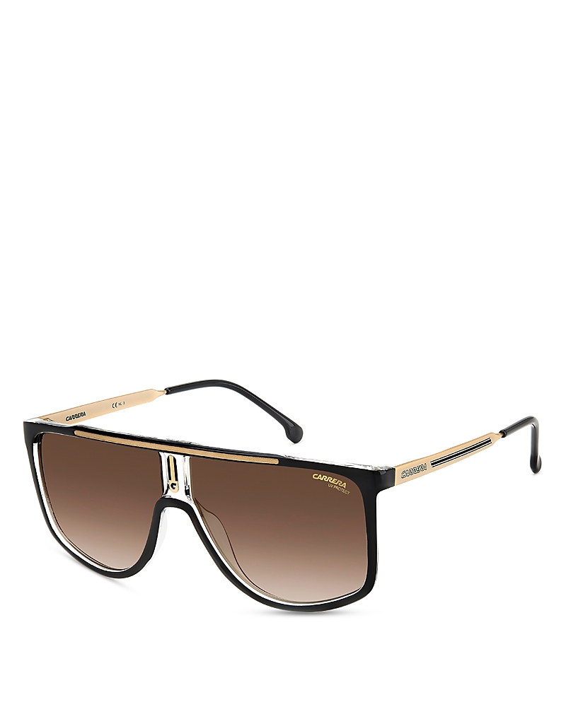 Carrera Flat Top Shield Sunglasses, 61mm