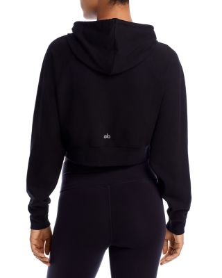 Alo Yoga Cropped Double Take Hoodie | Bloomingdale's