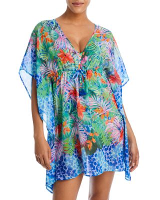 Bleu Rod Beattie Bleau by Rod Beattie Printed Chiffon Caftan Swim Cover Up Bloomingdale s