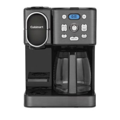 Cuisinart Ss-16BKS Coffee Center 2-in-1 Coffeemaker, Black Stainless