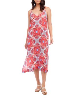 Karen Kane - Printed Side Slit Midi Dress