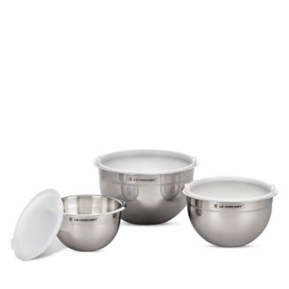 Le Creuset 3 Pc. Stainless Steel Mixing Bowl Set | Bloomingdale's Home