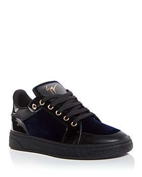 Louis Vuitton Mens Sneaker Shoe Embossed Leather 2009 Season Black