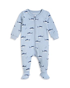 FIRSTS by petit lem - Boys' Barely Blue Shark Footie