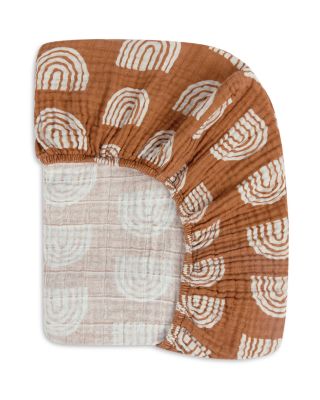 Mini Crib Sheet in GOTS Certified Organic Muslin Cotton