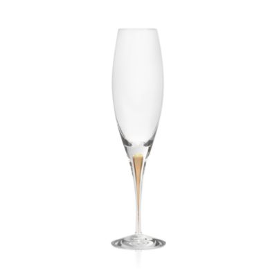 Intermezzo Gold Champagne Glasses, Set of 2 