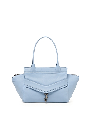 Botkier Trigger Large Leather Satchel In Tranquil Blue