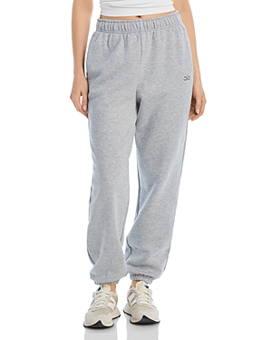 Alo Yoga Accolade High Rise Sweatpants In Athletic Heather Grey