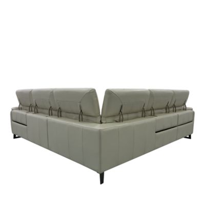 Silvio 5-Piece Power Reclining Leather Sectional - Exclusive