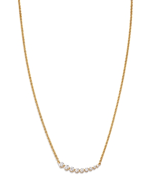 Bloomingdale's Diamond Curved Bar Necklace in 14K Yellow Gold, 0.50 ct. t.w. - 100% Exclusive