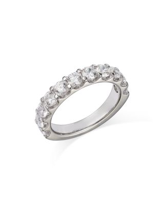 Bloomingdale's Fine Collection - Round Cut Certified Diamond Band in 14K White Gold, 2.0 tcw