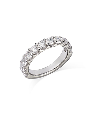 Bloomingdale's Round Cut Certified Diamond Band in 14K White Gold, 2.0 ct. t.w. - 100% Exclusive