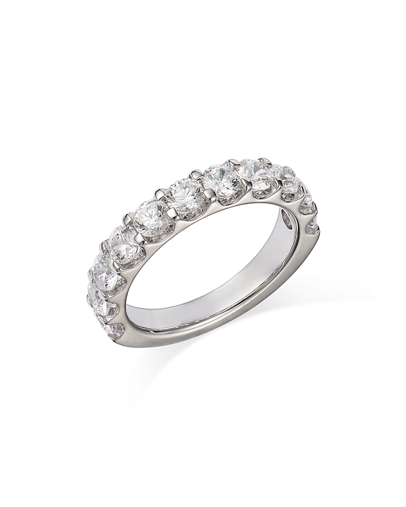 Bloomingdale's Round Cut Certified Diamond Band In 14k White Gold, 2.0 Ct. T. W. - Exclusive In White