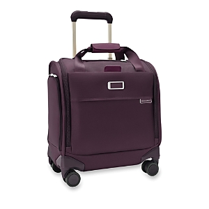 Briggs & Riley Baseline Cabin Spinner Suitcase In Plum