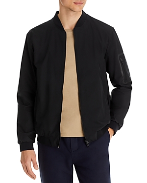 HERNO WOVEN ZIP FRONT JACKET