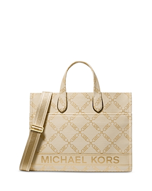 Michael Kors Michael  Gigi Large Grab Tote Bag In Natural/palegold