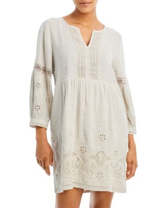 Tommy Bahama St. Lucia Bias Cut Tank Dress Cover Up - White