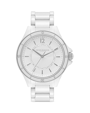 Shop Olivia Burton Sports Luxe Watch, 36mm In White